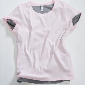 Cou Cou intimates cotton jersey baby tee in grey